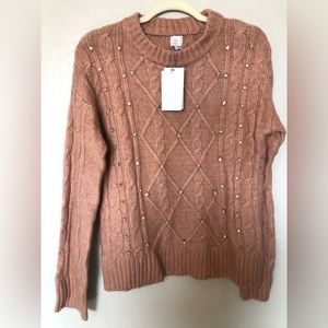 Beautiful Pink Jeweled Sweater!